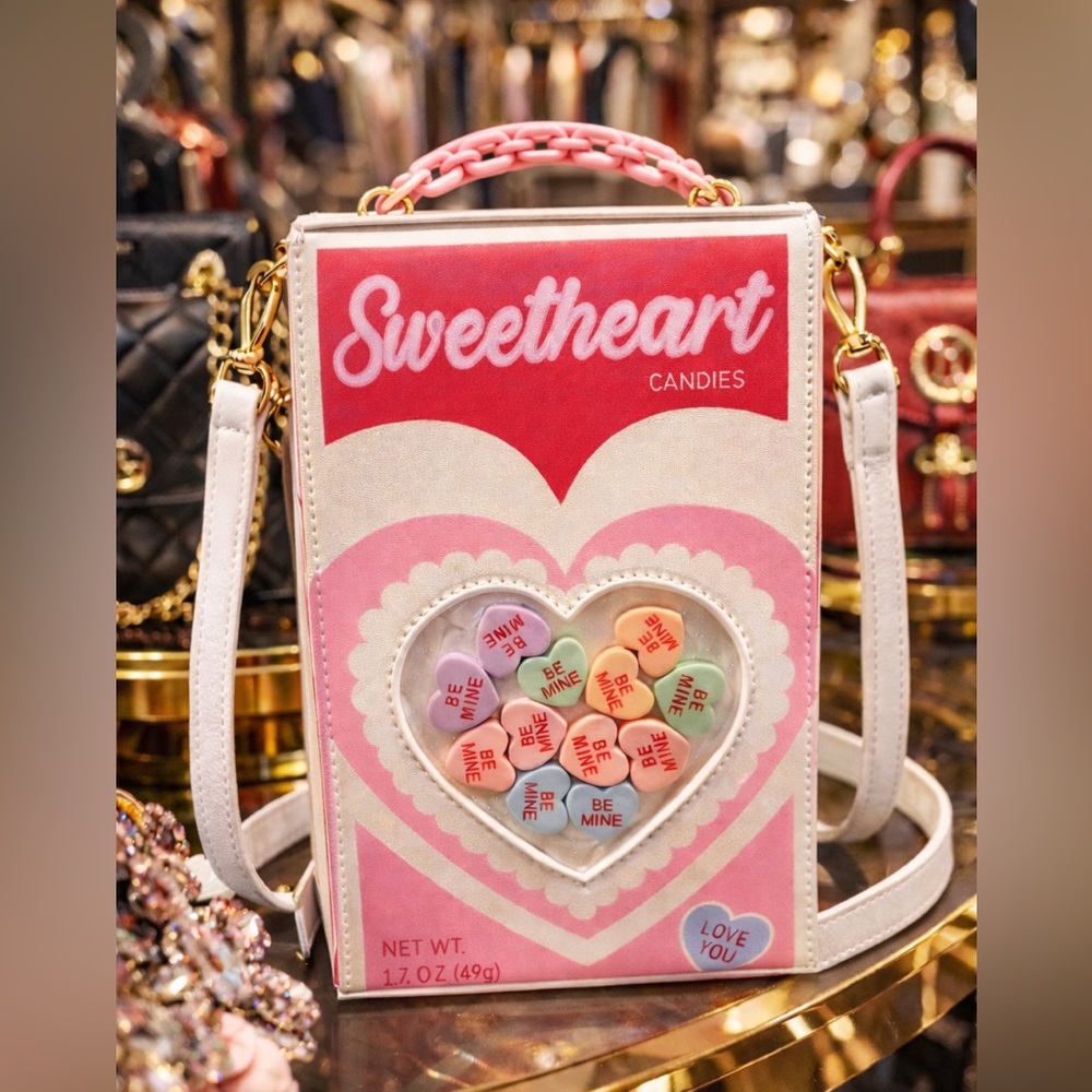 Sweetheart Candies Pink and White Bag